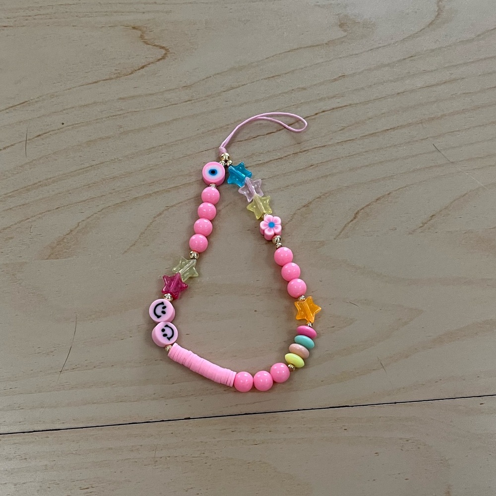 Cell phone charm strap
